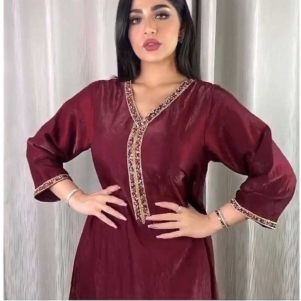 ethnic clothing fashion dubai abaya diamond ribbon v neck muslim arabic robe jalabiya long sleeve maxi dress for women autumn 2021 red color
ethnic clothing fashion dubai abaya diamond ribbon v neck muslim arabic robe jalabiya long sleeve maxi dress for women autumn 2021 red color