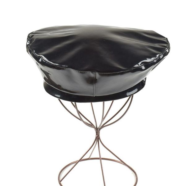berets retro modern patent leather beret street style design sense cap men's and women's pu european american-style-, Blue;gray
berets retro modern patent leather beret street style design sense cap men's and women's pu european american-style-, Blue;gray