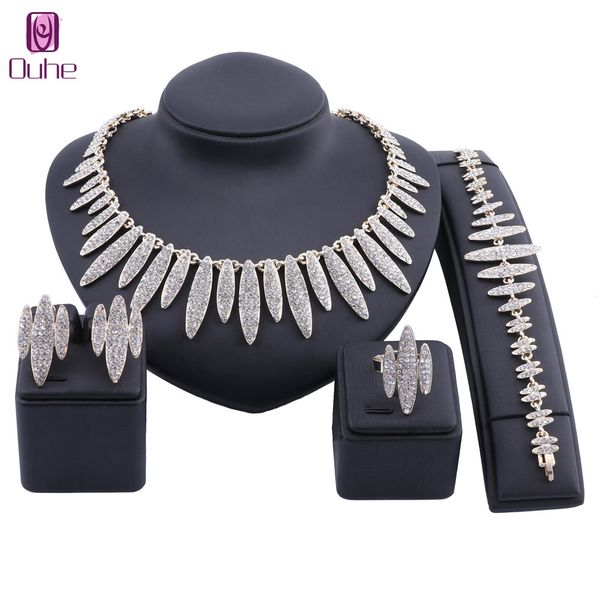 wedding bridal party jewelry set dubai gold color full rhinestones necklace bangle earring ring fine african beads jewelry set, Silver
wedding bridal party jewelry set dubai gold color full rhinestones necklace bangle earring ring fine african beads jewelry set, Silver
