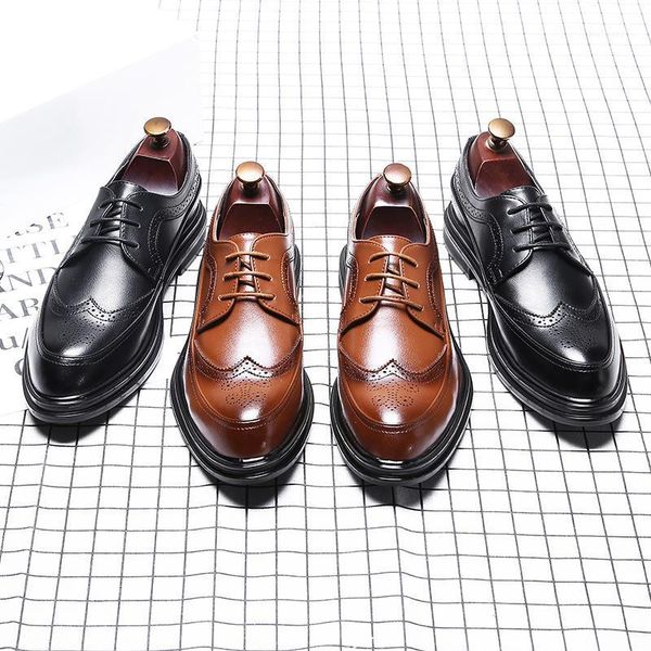 dress shoes bullock han edition men's round head business men leather fashion of england1, Black
dress shoes bullock han edition men's round head business men leather fashion of england1, Black