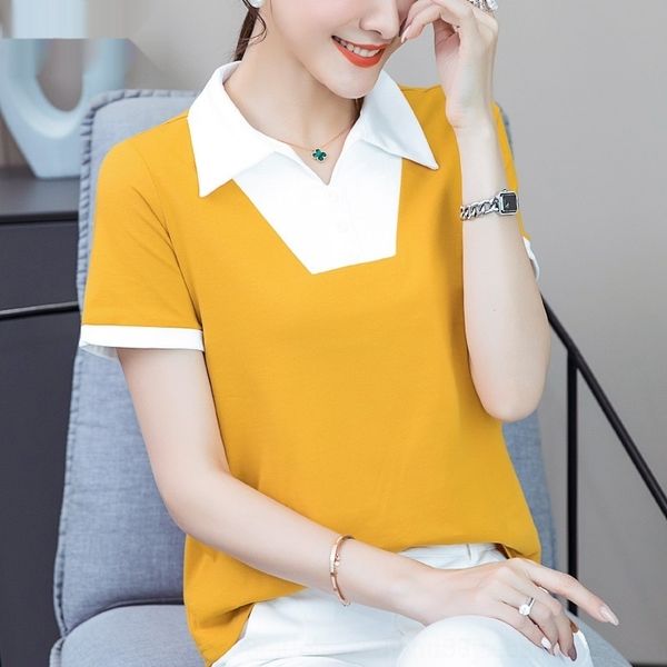 0zwqc women's clothing 2020 summer stitching women's yellow new lapel coat t-shirt sense temperament niche t-shirt h3e85, White
0zwqc women's clothing 2020 summer stitching women's yellow new lapel coat t-shirt sense temperament niche t-shirt h3e85, White