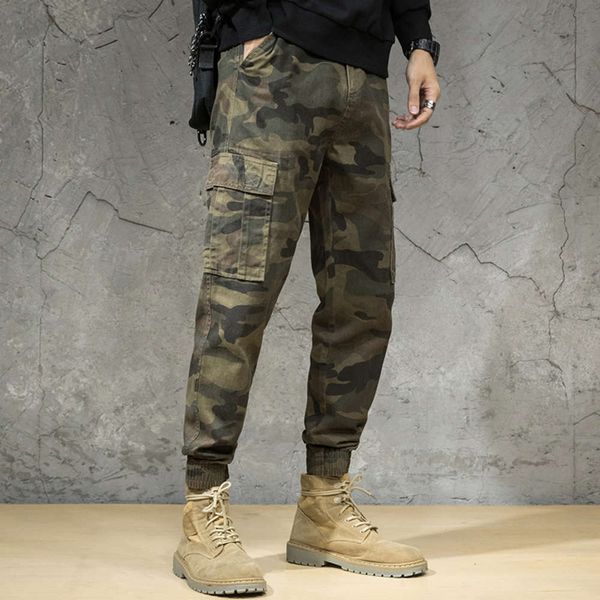 camouflage overalls brand toe binding autumn and winter loose large size trend men's casual cargo pants for men joggers new, Black
camouflage overalls brand toe binding autumn and winter loose large size trend men's casual cargo pants for men joggers new, Black