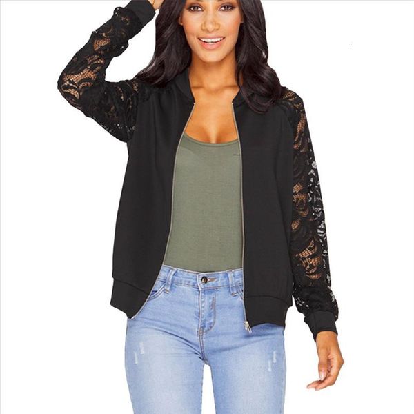 fashion new coats lace printed bomber jackets women long sleeve zipper basic hollow out 2021 spring perspective short coat, Black;brown
fashion new coats lace printed bomber jackets women long sleeve zipper basic hollow out 2021 spring perspective short coat, Black;brown
