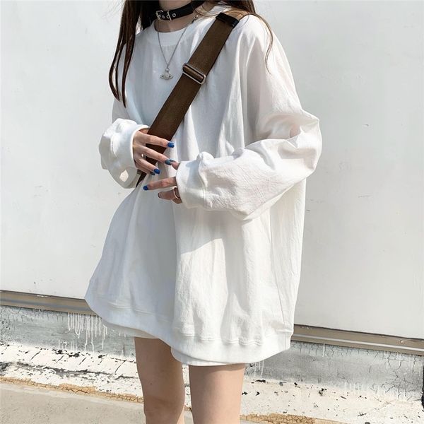 xgigr 2020 women's new korean style round neck sleeve loose solid sweater color casual style long lazy sweater autumn fashion hpbcw, Black
xgigr 2020 women's new korean style round neck sleeve loose solid sweater color casual style long lazy sweater autumn fashion hpbcw, Black