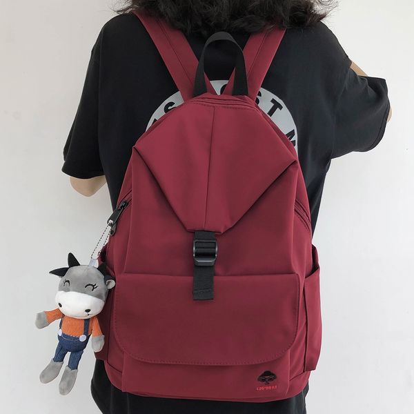 college student girl backpack book fashion cute school bag lady kawaii buckle backpack waterproof nylon women bags female trendy c1223
college student girl backpack book fashion cute school bag lady kawaii buckle backpack waterproof nylon women bags female trendy c1223
