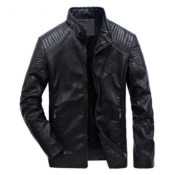 autumn and winter men's leather jacket europe and america leisure motorcycle leather jacket plus velvet men coat slim windproof, Black
autumn and winter men's leather jacket europe and america leisure motorcycle leather jacket plus velvet men coat slim windproof, Black