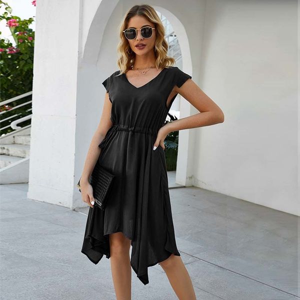 2020 summer midi beach dress women bodycon elegant party dress ladies v-neck dress female short sleeve dresses for women, Black;gray
2020 summer midi beach dress women bodycon elegant party dress ladies v-neck dress female short sleeve dresses for women, Black;gray