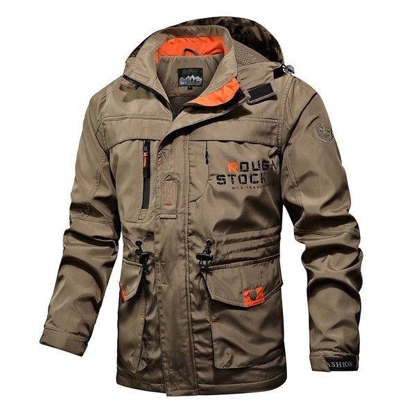 men tactical jacket autumn quick dry military style army coat male multi pockets hooded windbreaker waterproof jacket m-4xl 201114, Black;brown
men tactical jacket autumn quick dry military style army coat male multi pockets hooded windbreaker waterproof jacket m-4xl 201114, Black;brown