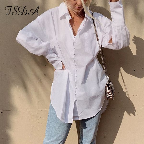 fsda 2020 long puff sleeve women dress shirts button mini autumn winter white a line fashion dresses casual y0118, Black;gray
fsda 2020 long puff sleeve women dress shirts button mini autumn winter white a line fashion dresses casual y0118, Black;gray