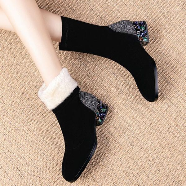 boots women ankle snown rhinestone high heels prom dancing shoes woman elegant female winter warm woman1, Black
boots women ankle snown rhinestone high heels prom dancing shoes woman elegant female winter warm woman1, Black