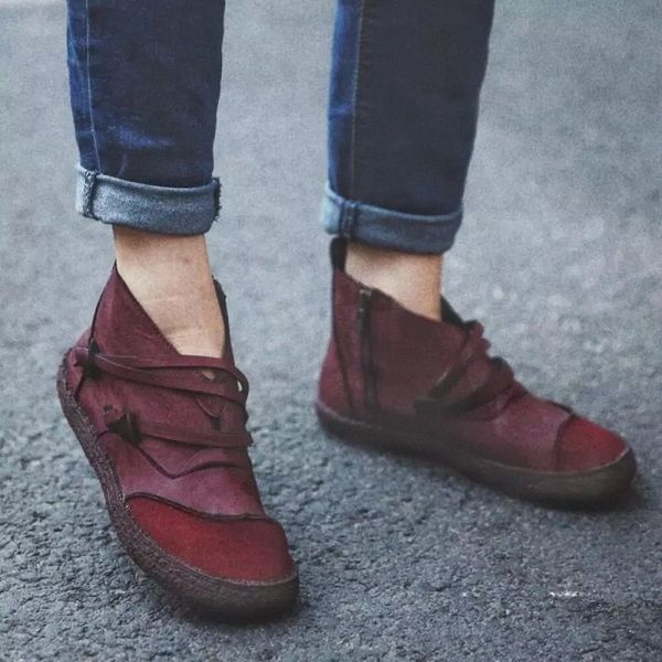 autumn winter women's shoes ankle boots solid color soft and comfortable boots ladies casual v shape zipper flat ankle #c78m, Black
autumn winter women's shoes ankle boots solid color soft and comfortable boots ladies casual v shape zipper flat ankle #c78m, Black