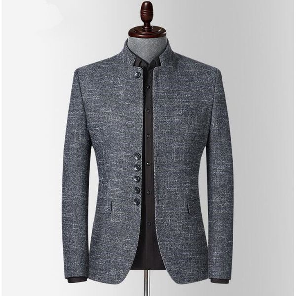 2021 men clothes big chinese-sized mandarin gola male wedding suit slim fit blazer l9gq, White;black
2021 men clothes big chinese-sized mandarin gola male wedding suit slim fit blazer l9gq, White;black