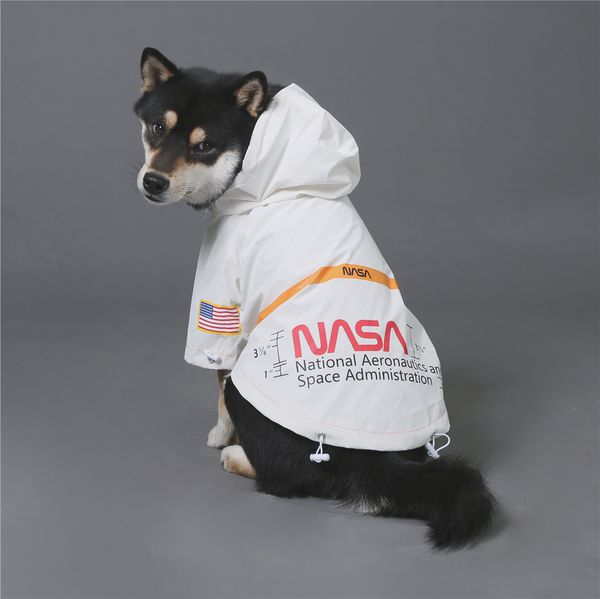 2022 new dog apparel american flag tide brand windproof and rainproof nasa reflective spacesuit large dog raincoat pet jacket
2022 new dog apparel american flag tide brand windproof and rainproof nasa reflective spacesuit large dog raincoat pet jacket