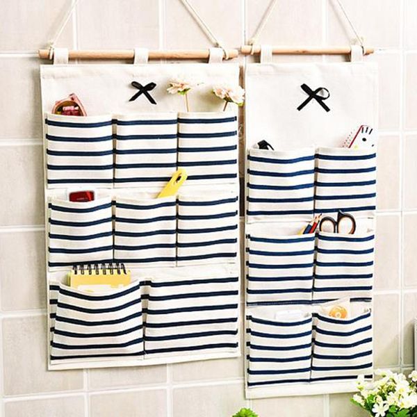 stripe multi-pockets home bathroom wall hanging phone keys storage bag organizer useful
stripe multi-pockets home bathroom wall hanging phone keys storage bag organizer useful