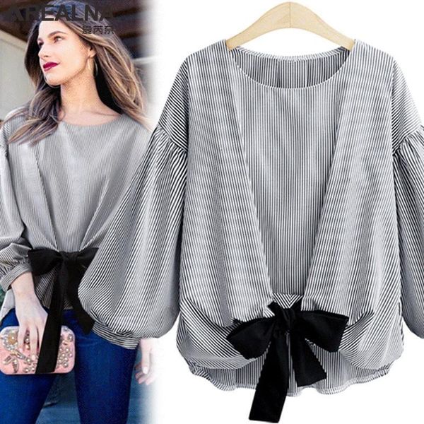 arealna autumn vintage fashion striped bow tie blouse femme lantern sleeve shirt women camisas mujer plus size xl-5xl, White
arealna autumn vintage fashion striped bow tie blouse femme lantern sleeve shirt women camisas mujer plus size xl-5xl, White