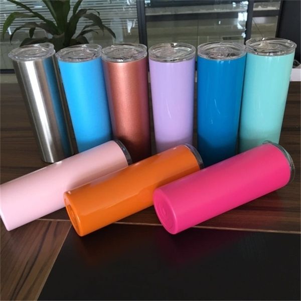 20oz skinny tumbler stainless steel vacuum insulated straight cup beer coffee mug glasses with lids and matching straws a05
20oz skinny tumbler stainless steel vacuum insulated straight cup beer coffee mug glasses with lids and matching straws a05