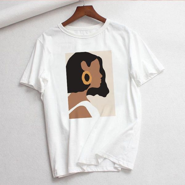vintage abstract printing summer new cartoon fashion casual women tee harajuku female feminist t-shirt, White
vintage abstract printing summer new cartoon fashion casual women tee harajuku female feminist t-shirt, White