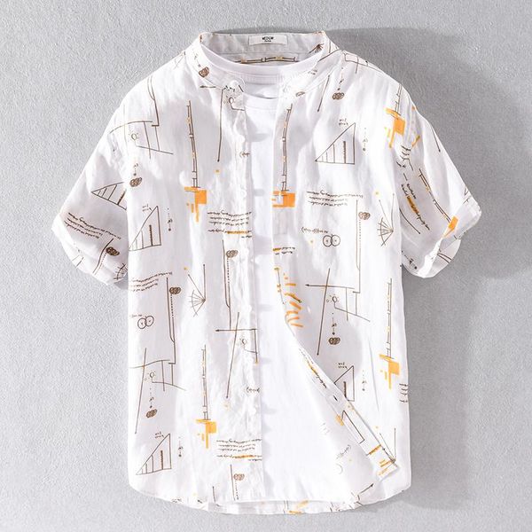 men's sweaters 100% linen stand collar summer shirt men brand fashion shirts for casual short sleeve mens chemise overhemd, White;black
men's sweaters 100% linen stand collar summer shirt men brand fashion shirts for casual short sleeve mens chemise overhemd, White;black