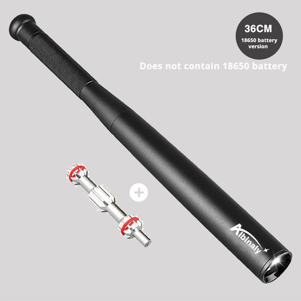 

baseball bat led flashlight waterproof super bright baton aluminium alloy torch for emergency and self defense bbyoia alice_bag