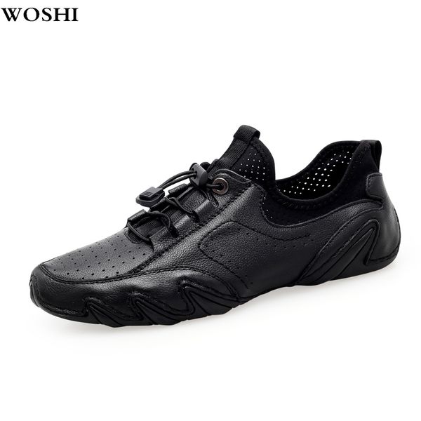 genuine leather men casual shoes outdoor summer breathable soft driving men's handmade sewing chaussure homme loafers shoes l5 t200610, Black
genuine leather men casual shoes outdoor summer breathable soft driving men's handmade sewing chaussure homme loafers shoes l5 t200610, Black