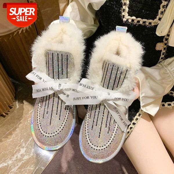 lucyever 2020 new bling crystal snow boots women dazzle colour bow flat ankle boots woman winter warm short plush shoes ladies #7t7n, Black
lucyever 2020 new bling crystal snow boots women dazzle colour bow flat ankle boots woman winter warm short plush shoes ladies #7t7n, Black