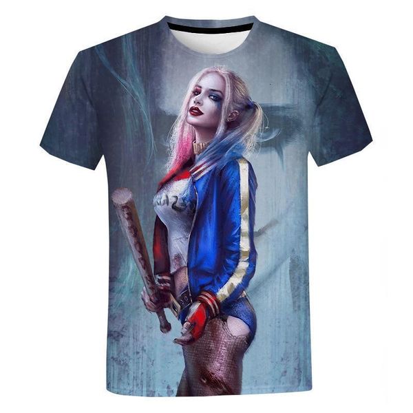 2021 new movie harley quinn 3d printed t shirt men women summer casual cool tee birds of prey streetwear oversized t, White;black
2021 new movie harley quinn 3d printed t shirt men women summer casual cool tee birds of prey streetwear oversized t, White;black