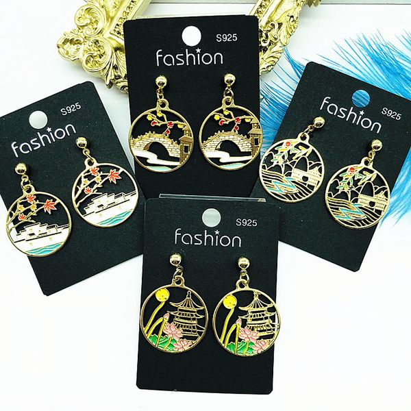 2021 special new fashion luxury spring summer autum winter four seasons gold fill s925 silver pin needle painting earrings for woman, Golden;silver
2021 special new fashion luxury spring summer autum winter four seasons gold fill s925 silver pin needle painting earrings for woman, Golden;silver