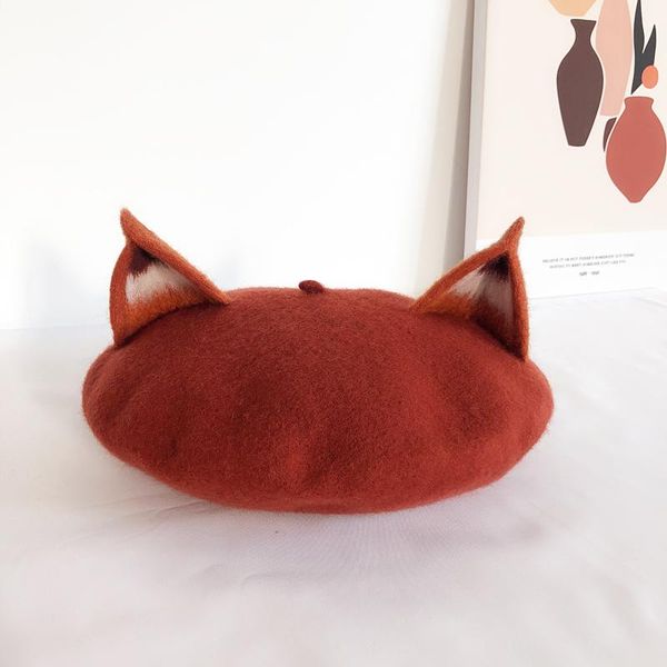 diy beret hat women autumn wool felt ear painter hat retro art handmade winter warmth thick, Blue;gray
diy beret hat women autumn wool felt ear painter hat retro art handmade winter warmth thick, Blue;gray