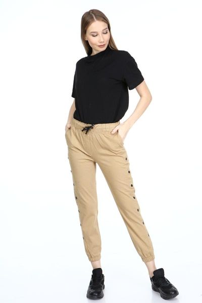 women's pants & capris manga woman button cargo, Black;white
women's pants & capris manga woman button cargo, Black;white