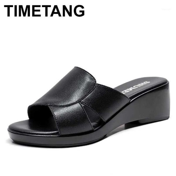 slippers timetang2021 fashion genuine leather women summer shoes platform sandals ladies wedge flip flops1, Black
slippers timetang2021 fashion genuine leather women summer shoes platform sandals ladies wedge flip flops1, Black