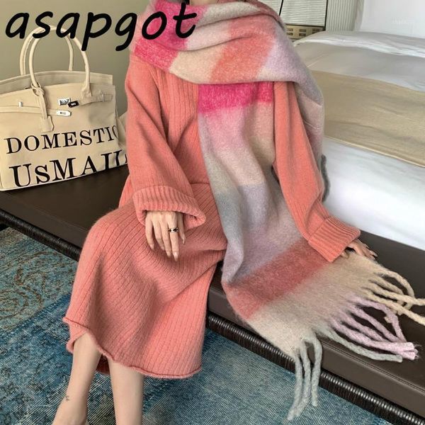 korean chic o neck pink straight sweaters dress autumn new loose pullovers long sleeve knitted dress sweet temperament fashion1, Black;gray
korean chic o neck pink straight sweaters dress autumn new loose pullovers long sleeve knitted dress sweet temperament fashion1, Black;gray