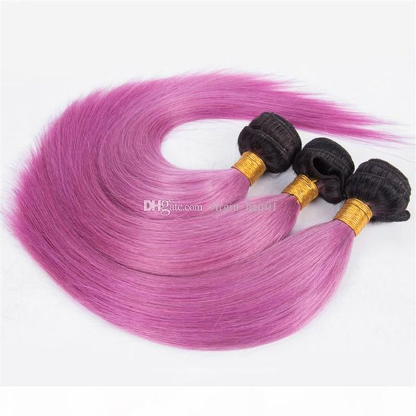 1b purple ombre straight hair 3 bundles brazilian straight human hair colored two tone ombre brazilian hair weaves 300g lot, Black;brown 
1b purple ombre straight hair 3 bundles brazilian straight human hair colored two tone ombre brazilian hair weaves 300g lot, Black;brown