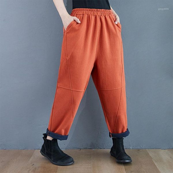 autumn winter arts style women elastic waist loose casual harem pants thicken warm cotton trausers femme pants plus size s71, Black;white
autumn winter arts style women elastic waist loose casual harem pants thicken warm cotton trausers femme pants plus size s71, Black;white