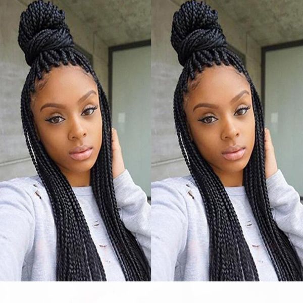 new elling braid synthetic lace front wig box braided wig synthetic long black braid wigs with baby hair for black women
new elling braid synthetic lace front wig box braided wig synthetic long black braid wigs with baby hair for black women