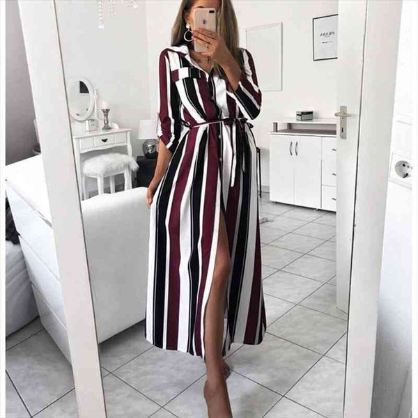office lady turn-down collar button lace up long shirt dress women autumn spring long sleeve stripe maxi dresses, Black;gray
office lady turn-down collar button lace up long shirt dress women autumn spring long sleeve stripe maxi dresses, Black;gray
