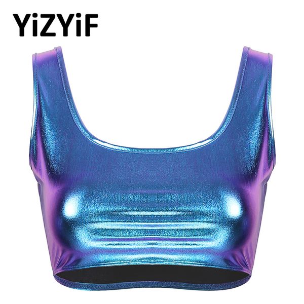 womens yoga sports bra shiny metallic tank crop bodice u neck sleeveless activewear gym workout fitness bras, White;black
womens yoga sports bra shiny metallic tank crop bodice u neck sleeveless activewear gym workout fitness bras, White;black