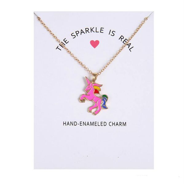 2019 fashion unicorn necklace for girls children kids enamel cartoon horse jewelry women animal pendant necklace with retail card, Silver
2019 fashion unicorn necklace for girls children kids enamel cartoon horse jewelry women animal pendant necklace with retail card, Silver