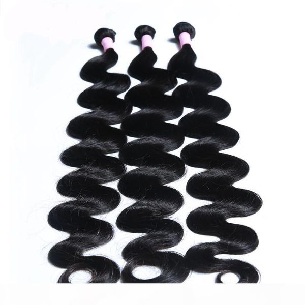 brazilian remy human hair body weave bundles long length 32--40 inch raw virgin cuticle aligned hair bundles body wave, Black
brazilian remy human hair body weave bundles long length 32--40 inch raw virgin cuticle aligned hair bundles body wave, Black