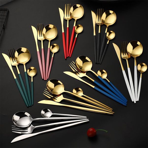 flatware sets 50set/lot silver gold cutlery set stainless steel dinnerware fork spoon knife dining kitchen tableware
flatware sets 50set/lot silver gold cutlery set stainless steel dinnerware fork spoon knife dining kitchen tableware