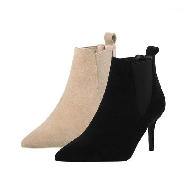 boots women fashion sock pointy-toe pump elastic stiletto heel ankle luxury suede super high evening shoes1, Black
boots women fashion sock pointy-toe pump elastic stiletto heel ankle luxury suede super high evening shoes1, Black