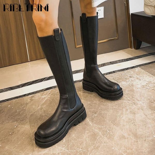 ribetrini brand new fashion chic skidproof rubber sole genuine leather riding boots stylish winter shoes boots women, Black
ribetrini brand new fashion chic skidproof rubber sole genuine leather riding boots stylish winter shoes boots women, Black