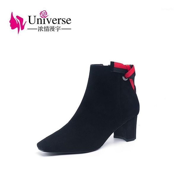 boots universe kid suede party ankle autumn winter black&red strap zipper middle heels warm women shoes h2271
boots universe kid suede party ankle autumn winter black&red strap zipper middle heels warm women shoes h2271