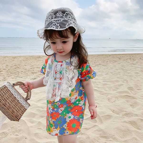 girl's dresses 2021 summer arrival girls fashion floral dress kids lace girl1, Red;yellow
girl's dresses 2021 summer arrival girls fashion floral dress kids lace girl1, Red;yellow