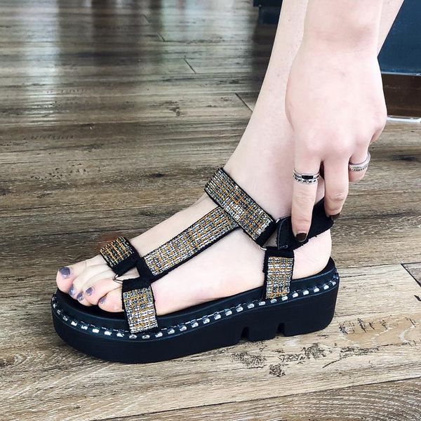 new summer blitzscher comfort beach shoes platform sandals big size 30-43, Black
new summer blitzscher comfort beach shoes platform sandals big size 30-43, Black