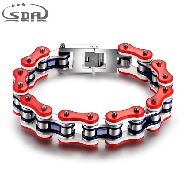 link, chain fashion usa color bracelet men women biker bicycle motorcycle bracelets bangles blue red white jewelry ym091, Black
link, chain fashion usa color bracelet men women biker bicycle motorcycle bracelets bangles blue red white jewelry ym091, Black