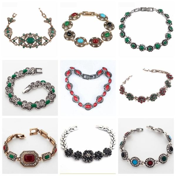 link, chain 32 different style tibet white gold color ethnic bohemia bracelets for women female vintage wholesale, Black
link, chain 32 different style tibet white gold color ethnic bohemia bracelets for women female vintage wholesale, Black