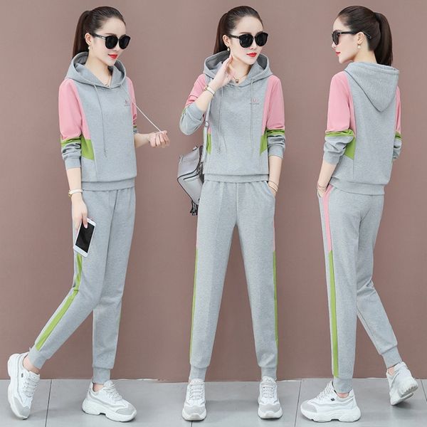 okgfv 2020 autumn new korean style western sweater two-piece suit women's hooded sweater style sweaterwomen's autumn leisure winte, Gray
okgfv 2020 autumn new korean style western sweater two-piece suit women's hooded sweater style sweaterwomen's autumn leisure winte, Gray