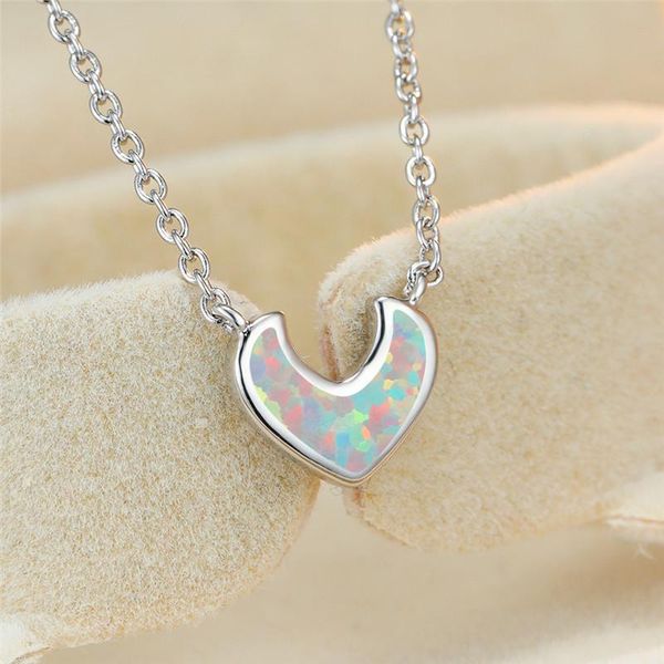 boho female white opal pendant necklace dainty silver color chain necklaces for women sinple bridal geometric weddings necklace
boho female white opal pendant necklace dainty silver color chain necklaces for women sinple bridal geometric weddings necklace