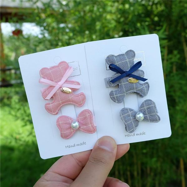 2pcs/set kids plaid bear hair clips baby cute bows hairpin princess headwear barrettes cartoon animal hair accessorie for child, Slivery;white
2pcs/set kids plaid bear hair clips baby cute bows hairpin princess headwear barrettes cartoon animal hair accessorie for child, Slivery;white