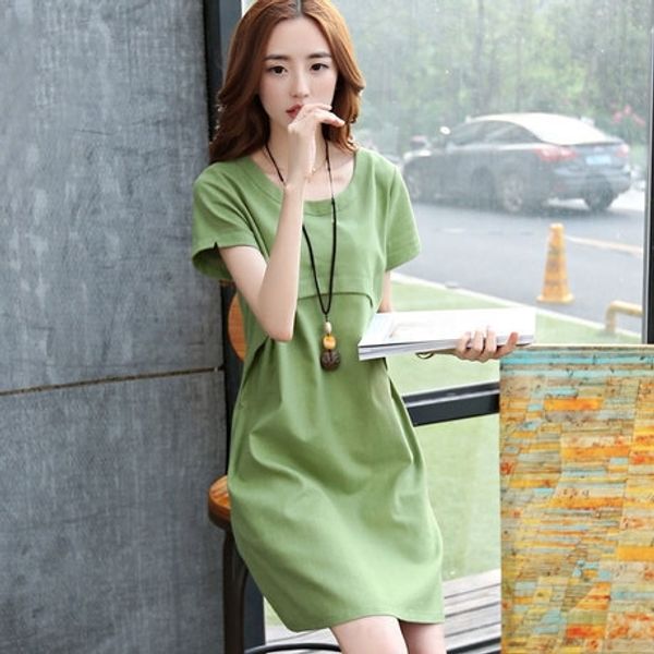 z4hno dress summer 2020 long large korean loose mid short sleeve and linen linen cotton linencotton hemp pregnant women summer dress, Black;gray
z4hno dress summer 2020 long large korean loose mid short sleeve and linen linen cotton linencotton hemp pregnant women summer dress, Black;gray